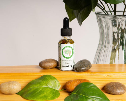 Organic Hair Growth Oil with Castor Oil, Rosemary, and Herbs, Scalp Treatment, Vegan, Natural - 2oz